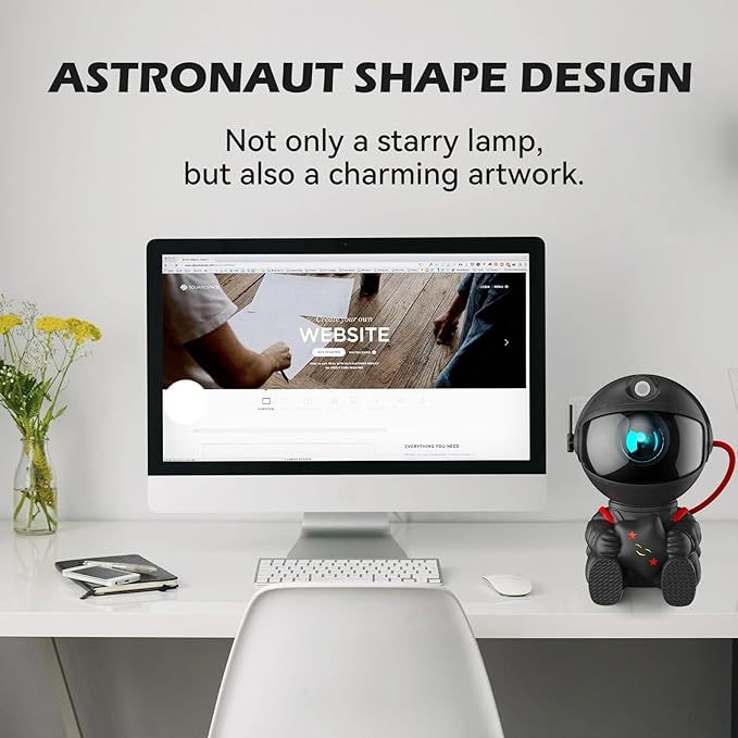 Astronaut Light Projector, Galaxy Projector For Bedroom